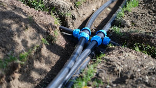 Underground Water Line Installation in Medina